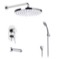 Tub and Shower Faucet Set with Handheld and Rain Shower Head